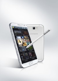 サムスン電子のスマートフォン「Galaxy Note」の最新モデル「Galaxy Note II」