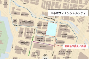 大手町フィナンシャルシティ 位置図（画像：東京建物）