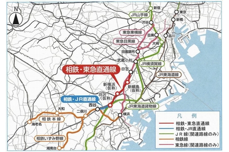 計画路線図（画像：相模鉄道）