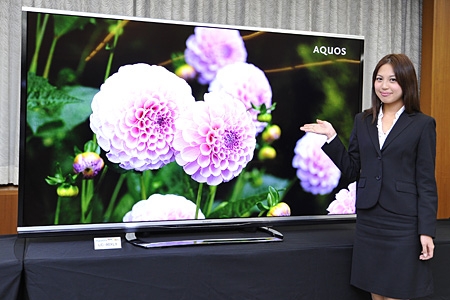 「AQUOS クアトロン 3D」XLシリーズ＜LC-80XL9＞（写真：シャープ）