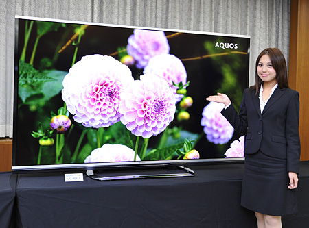 「AQUOS クアトロン 3D」XLシリーズ＜LC-80XL9＞（写真：シャープ）