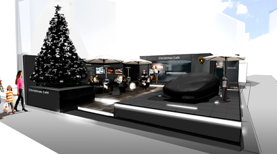 ランボルギーニの限定クリスマスカフェが表参道にオープン