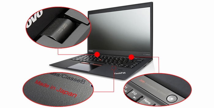 「ThinkPad X1 Carbon 20th Anniversary Edition」（画像：レノボ・ジャパン）