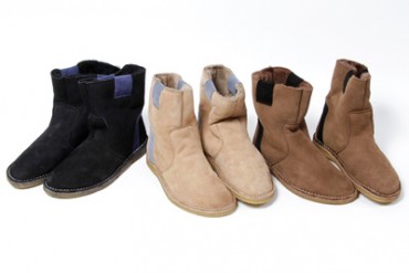 ノンネイティブとザソロイスト.のグローサリーストア.がコラボでムートンブーツ