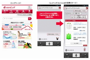 「dショッピング」の利用イメージ（画像：NTTドコモ）