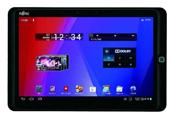 富士通が2月15日に発売するAndroid 4.0を搭載したWi-Fi専用タブレット端末「ARROWS Tab Wi-Fi FAR70B」