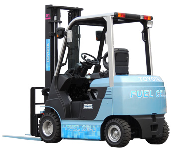 燃料電池フォークリフト実証実験車（画像：豊田自動織機）