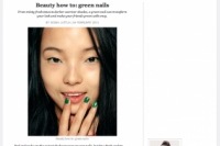 インパクト強し!グリーンのネイル、試したことある?