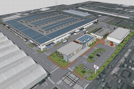 奈良工場の第一工場完成予想図（画像：大和ハウス工業）