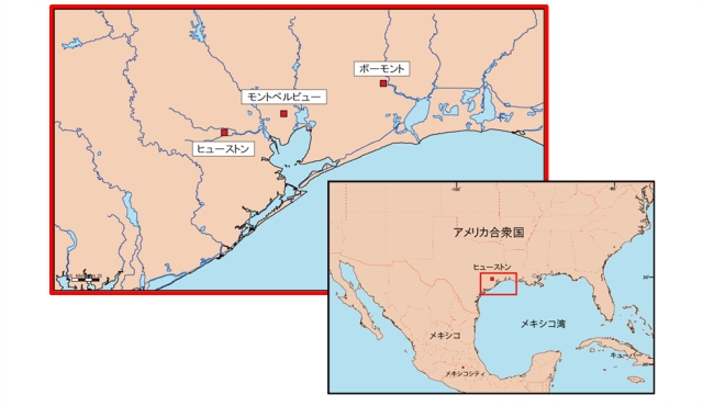 米国メキシコ湾周辺地図（画像：伊藤忠商事）