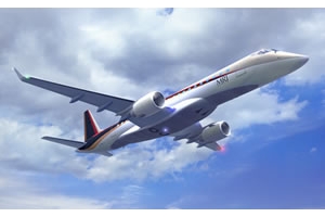 次世代のリージョナルジェット機「MRJ」(写真:三菱航空機) 次世代のリージョナルジェット機「MRJ」(写真:三菱航空機)