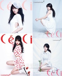 ガールズグループMiss Aのスジが、ファッションマガジン「Ceci」4月号で清純且つセクシーな姿を披露した。