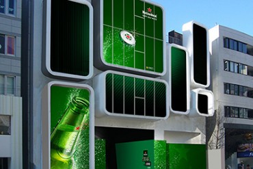 原宿にクライン・ダイサム・アーキテクツがデザインしたエンターテインメント空間「ハイネケン スター ラウンジ」