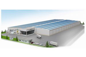 全農岩手県本部いわて純情米広域集出荷施設発電所の完成図(画像:三菱商事) 全農岩手県本部いわて純情米広域集出荷施設発電所の完成図(画像:三菱商事)