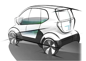 マイクロコミュータープロトタイプβ イメージ（画像：ホンダ）