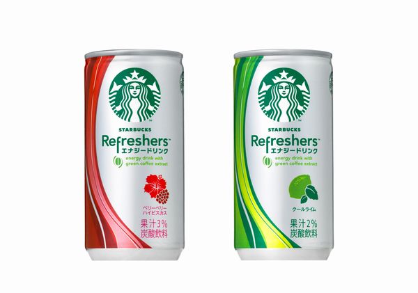 エナジードリンク「スターバックス リフレッシャーズ」（画像：サントリー食品インターナショナル）