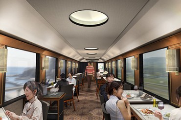 震災復興に向けデザイン・食・アートが一体化した新感覚列車「東北エモーション」が運行開始
