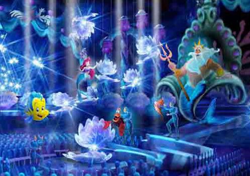 「リトル・マーメイド」の新ミュージカルショーのイメージ　(C)Disney（画像：オリエンタルランド）