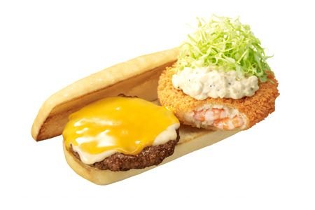 「エビ・絶品ツインバーガー」（写真：ロッテリア）