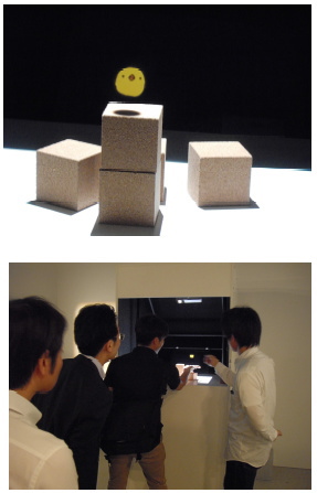アスカネット<2438>(東マ)が開発したAI(Aerial Imaging)プレートを活用した、斬新な組み込み作品「でるキャラ」が、江東区の日本科学未来館で本日(7月4日)から開催の展覧会「現実拡張工房」で公開された。 アスカネット<2438>(東マ)が開発したAI(Aerial Imaging)プレートを活用した、斬新な組み込み作品「でるキャラ」が、江東区の日本科学未来館で本日(7月4日)から開催の展覧会「現実拡張工房」で公開された。