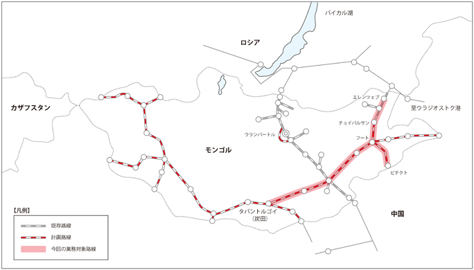 業務対象路線（画像：日本工営）