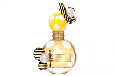 マーク ジェイコブスから新香水「ハニー」が登場 - ドットのボトルにストライプとゴールドのアクセント
