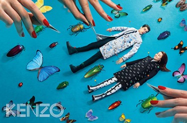 KENZO(ケンゾー)2013-14秋冬の広告で、菊地凜子が標本に!?