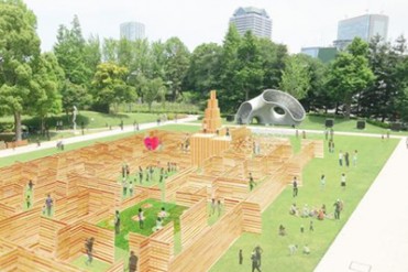 東京ミッドタウン「DESIGN TOUCH 2013」建築家 藤村龍至手掛ける仮想都市が出現
