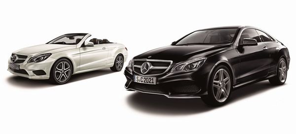 「E 250 カブリオレ」（左）と「E 250 クーペ」（右）（画像：メルセデス・ベンツ日本）