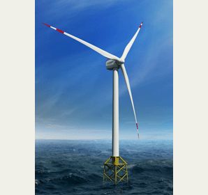 洋上風力発電設備のイメージ(画像:三菱重工業) 洋上風力発電設備のイメージ(画像:三菱重工業)