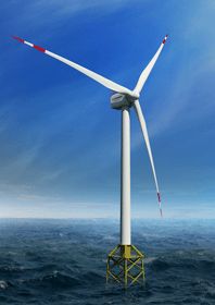 洋上風力発電設備のイメージ（画像：三菱重工業）