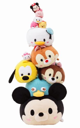 プラッシュ「TSUM TSUM」シリーズ商品画像　(C)Disney（画像：LINE株式会社）