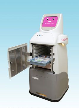 「病院内自律搬送ロボットHOSPI（ホスピー）」（画像：パナソニック）