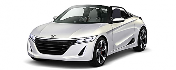 NSXにも通じるLEDの切れ長な眼が印象的なフロントマスクを構成する「Honda S660 CONCEPT」