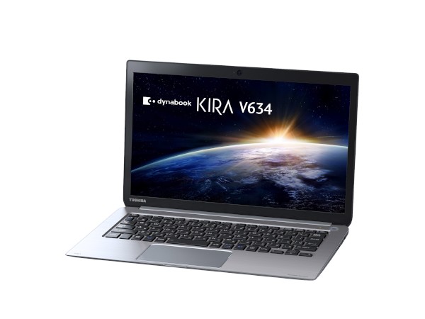 世界最長という約22時間のバッテリー駆動と約1.12kgの軽量筐体を実現した13.3型スリムノートPC「dynabook KIRA V634/27K」