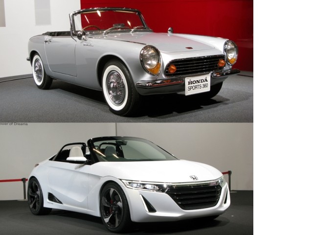 1962年製ホンダ「SPORTS 360」と50余年を経て登場した軽オープンスポーツ「S660 CONCEPT」