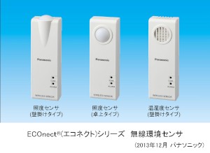 温湿度・照度を計測し、空調、照明などの省エネ運転制御をサポートする「ECOnect（エコネクト）シリーズ　無線環境センサ」