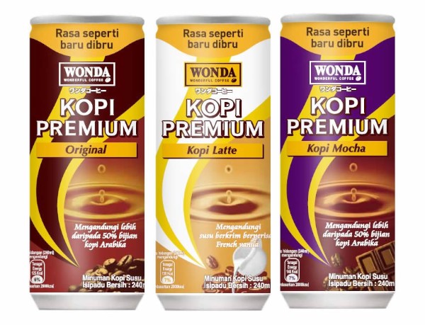 アサヒグループホールディングスが傘下のペルマニスを通じてマレーシアで発売する「WONDA」ブランドの缶コーヒー。