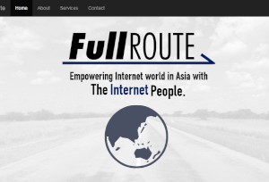 クララオンラインとNECビッグローブは13日、ASEAN向けにITインフラサービス事業を展開する合弁会社「FullRoute」をシンガポールに設立したと発表した。写真はFullRouteのWebサイト。