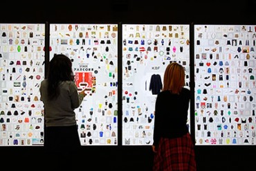 チームラボが開発、巨大タッチパネルのアーティなフロアガイドを渋谷パルコに設置 