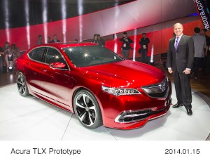 ホンダの北米高級車ブランド「アキュラ」（Acura）の新型車「TLXプロトタイプ」（写真提供：ホンダ）