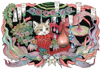 キュートで繊細なネコ＆ウサギのアイテム登場 - ラフォーレ原宿で人気画家ヒグチユウコの限定ショップ