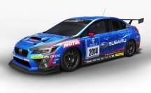 新型スバルWRX STIをチューンした「ニュルブルクリンク24時間耐久自動車レース」仕様車。