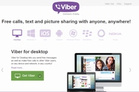 楽天は無料通話アプリ「Viber」を提供するViber Mediaを買収する。写真は、「Viber」のWebサイト。