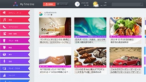 Windowsアプリ「My Time Line」の利用画面