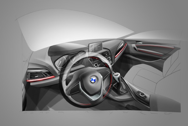 ニューBMW 2 シリーズ クーペのデザインスケッチ