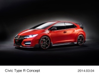 ホンダがジュネーブモーターショーで発表した次期欧州向け「シビック TYPE R」のデザインの方向性を示すコンセプトモデル「シビック TYPE Rコンセプト」（写真提供：ホンダ）