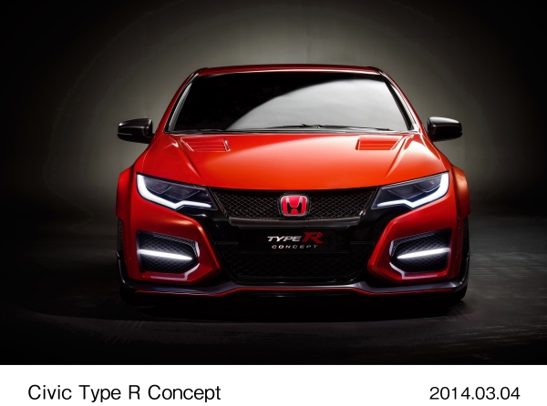 ホンダがジュネーブモーターショーで発表した次期欧州向け「シビック TYPE R」のデザインの方向性を示すコンセプトモデル「シビック TYPE Rコンセプト」（写真提供：ホンダ）