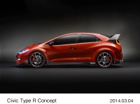 ホンダがジュネーブモーターショーで発表した次期欧州向け「シビック TYPE R」のデザインの方向性を示すコンセプトモデル「シビック TYPE Rコンセプト」（写真提供：ホンダ）