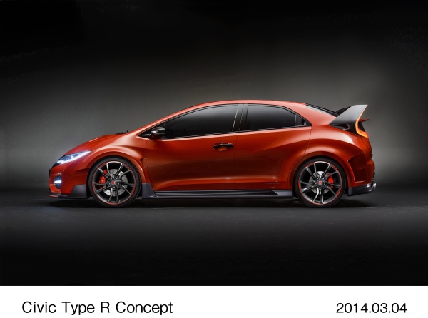 ホンダがジュネーブモーターショーで発表した次期欧州向け「シビック TYPE R」のデザインの方向性を示すコンセプトモデル「シビック TYPE Rコンセプト」（写真提供：ホンダ）